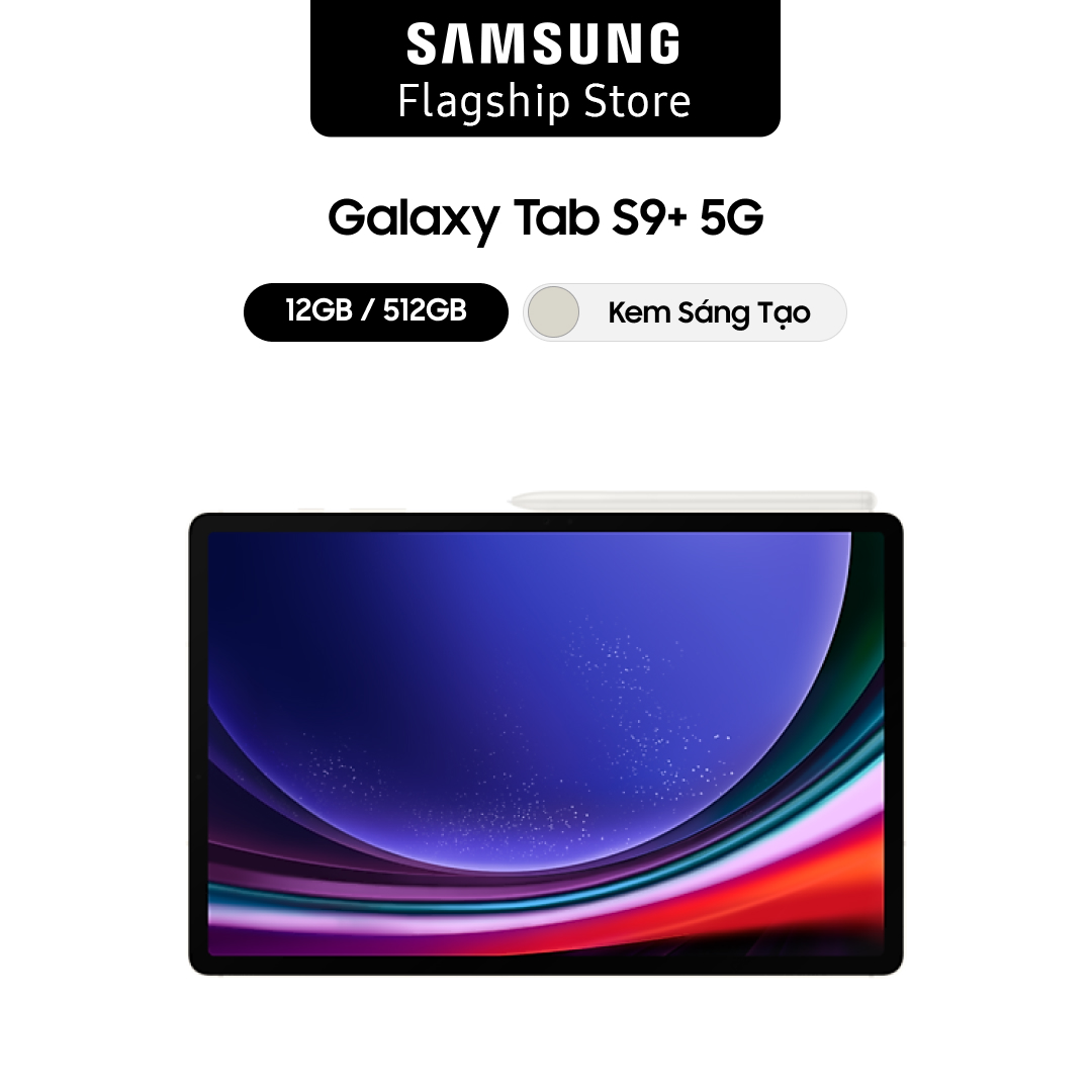 Hình ảnh Máy tính bảng Samsung Galaxy Tab S9+ 12GB_512GB - Hàng chính hãng