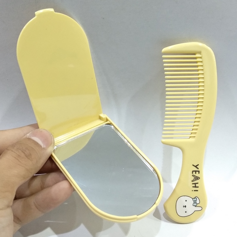 Bộ Lược Gương Moshi Moshi 004 - Mẫu 2 - Màu Vàng