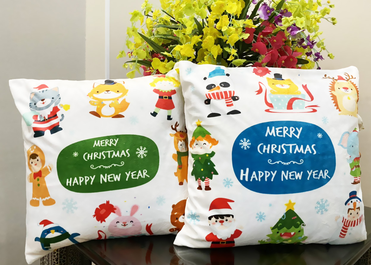 Set 2 vỏ gối Christmas 45cm-45cm