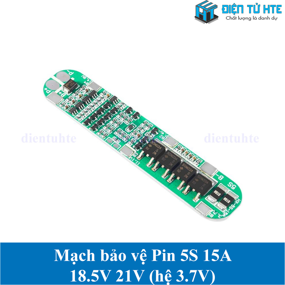 Mạch BMS Bảo vệ Pin 5S 21V 15A