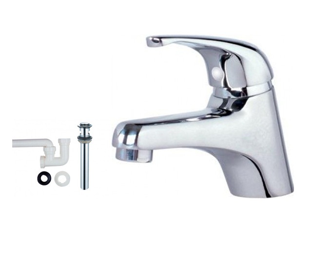 Vòi lavabo lạnh tay gật gù Caesar B109CU (đã bao gồm bộ xả nhấn và dây cấp nước)