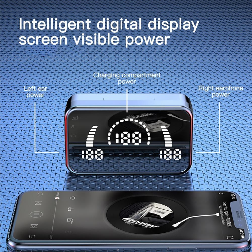 Tai Nghe Không Dây Bluetooth 5.2 TWS DH01 TWS Chống Nước Có Micro 3500mAh Mới 2022