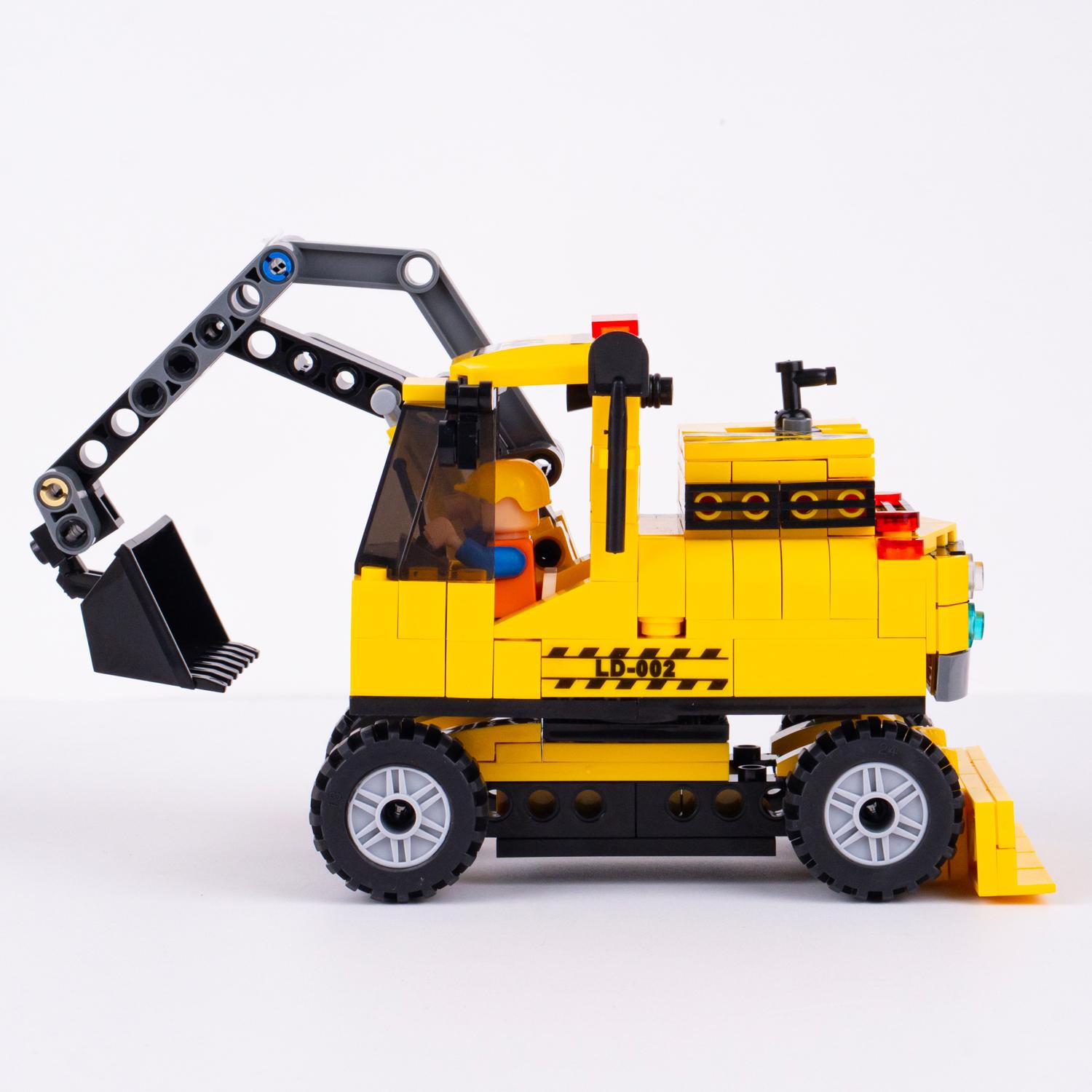 Đồ Chơi Lắp Ráp Máy Xúc Đào Thủy Lực 2 Trong 1 - Hydraulic Excavator - Toys&amp;Joys 8632 (268 Mảnh Ghép)