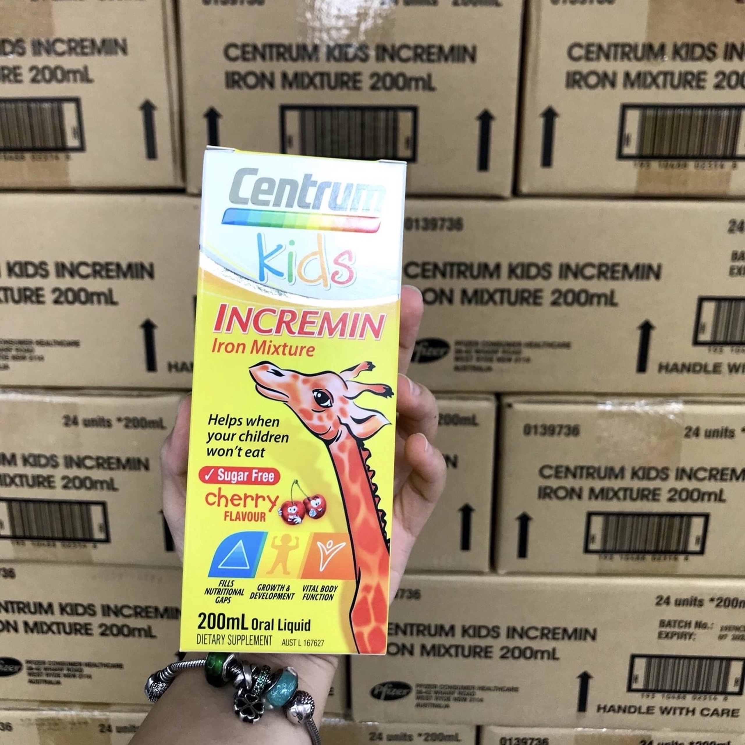 Siro ăn ngon Centrum Kids Incremin Iron Mixture, hỗ trợ cải thiện chứng trẻ biếng ăn, giúp hấp thụ dinh dưỡng và phát triển Úc  - QuaTangMe Extaste