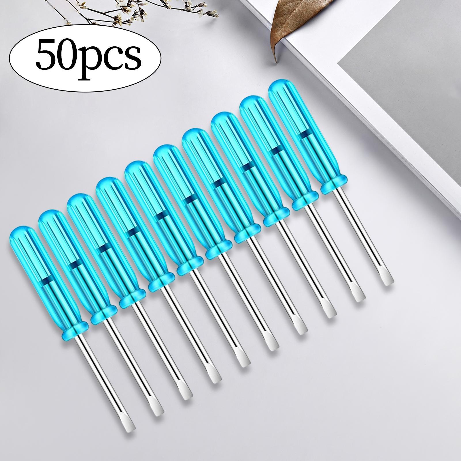 50Pcs 2mm Mini Screwdrivers Set Eyeglass Screwdriver for Toy Repair Sturdy