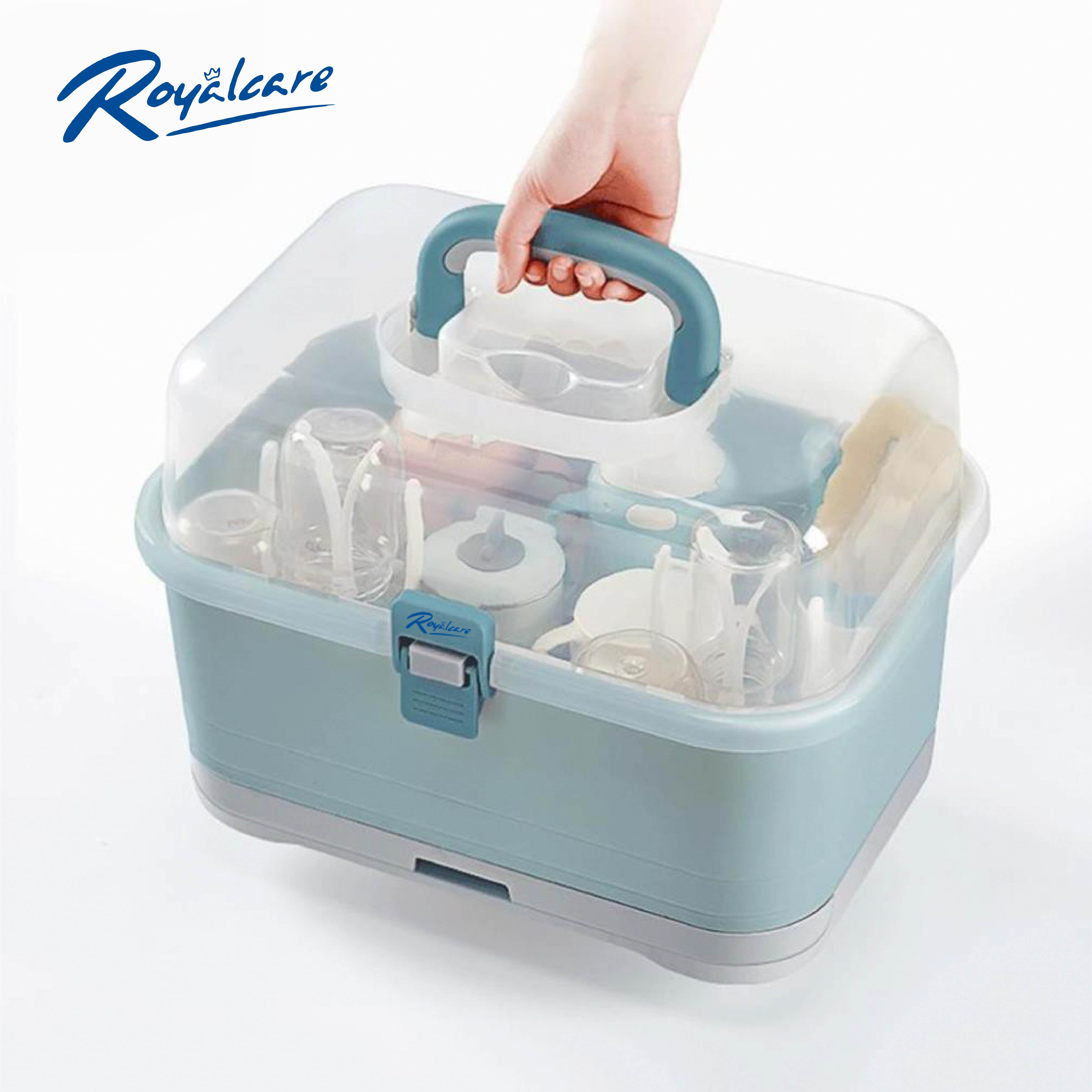 Hộp phơi úp bình sữa có nắp đậy và khay hứng nước - Royalcare 8853