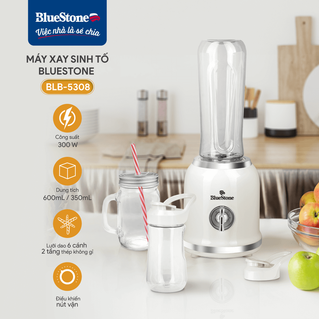 Máy Xay Sinh Tố BlueStone BLB-5308 300W - Hàng chính hãng