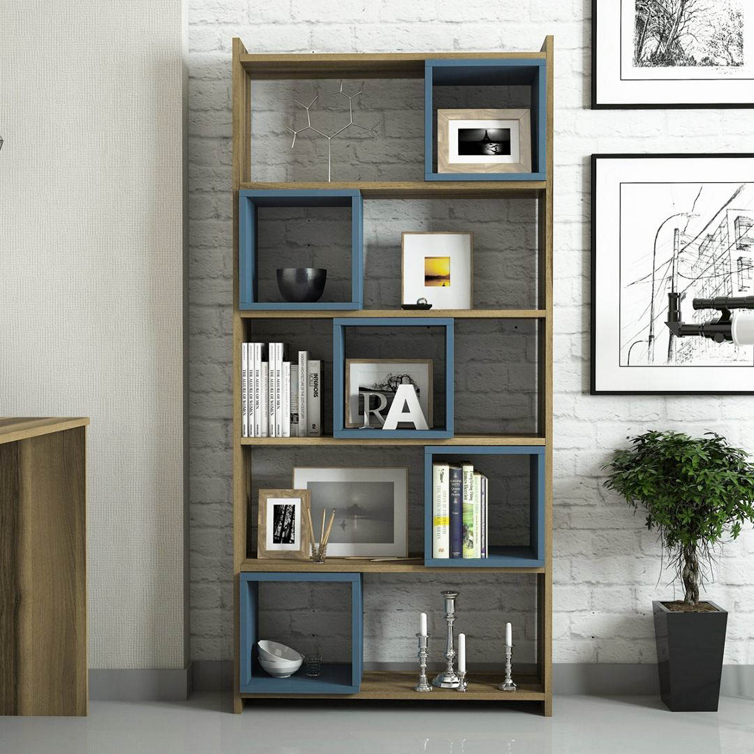 Giá sách gỗ đẹp phong cách hiện đại SMLIFE Beerus