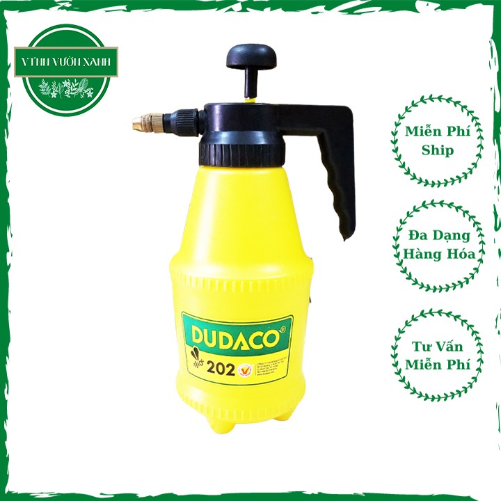 Bình tưới cây Dudaco chất liệu nhựa cao cấp, thiết kế kiểu dáng thông minh gồm xịt dạng tia nước và phun dạng sương thích hợp cho trẻ em và người lớn - Bình tưới 2 lít