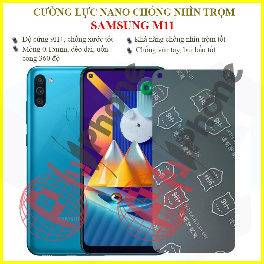 Dán chống nhìn trộm dành cho  Samsung M11 - Dán cường lực dẻo nano 9H+