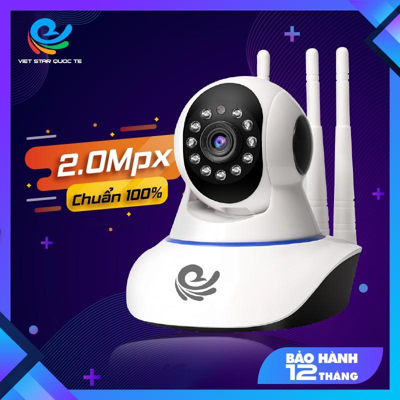 Camera Quan Sát Trong Nhà Việt Star Quốc Tế FULL HD 2.0MP 1920x1080P, Dùng APP CARECAM PRO Xem Cùng Lúc 4 Camera - Hàng Chính Hãng