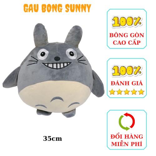 Gấu Bông Totoro Mặt Cười Cao Cấp Êm Mịn