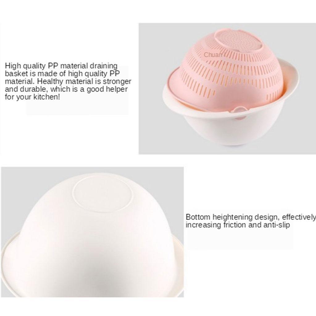 Basket Bowl Rice Washing Vegetables  Gadget