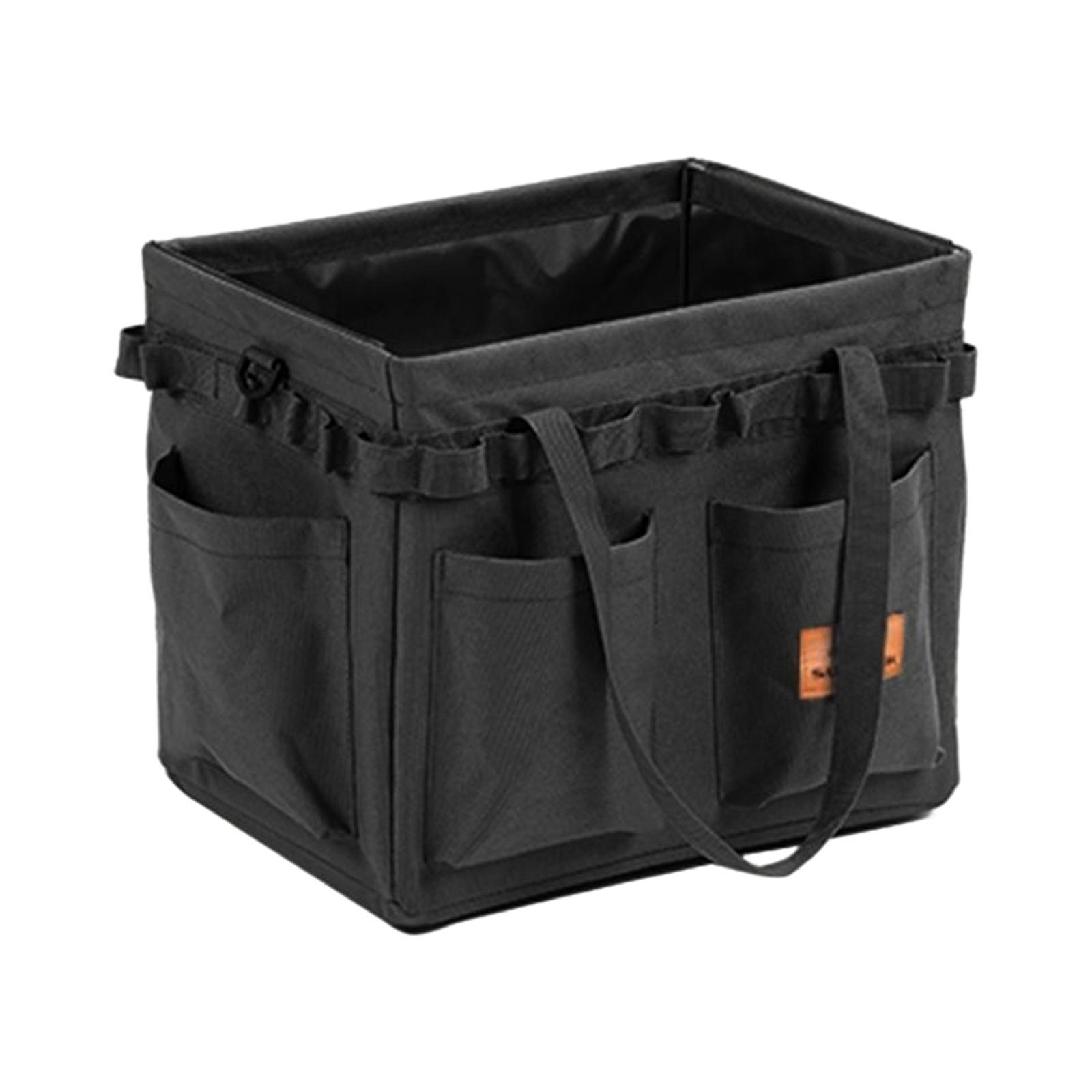 Foldable Camping Storage Bag Tool Organizer with Carry Handles Utility Tote for Groceries