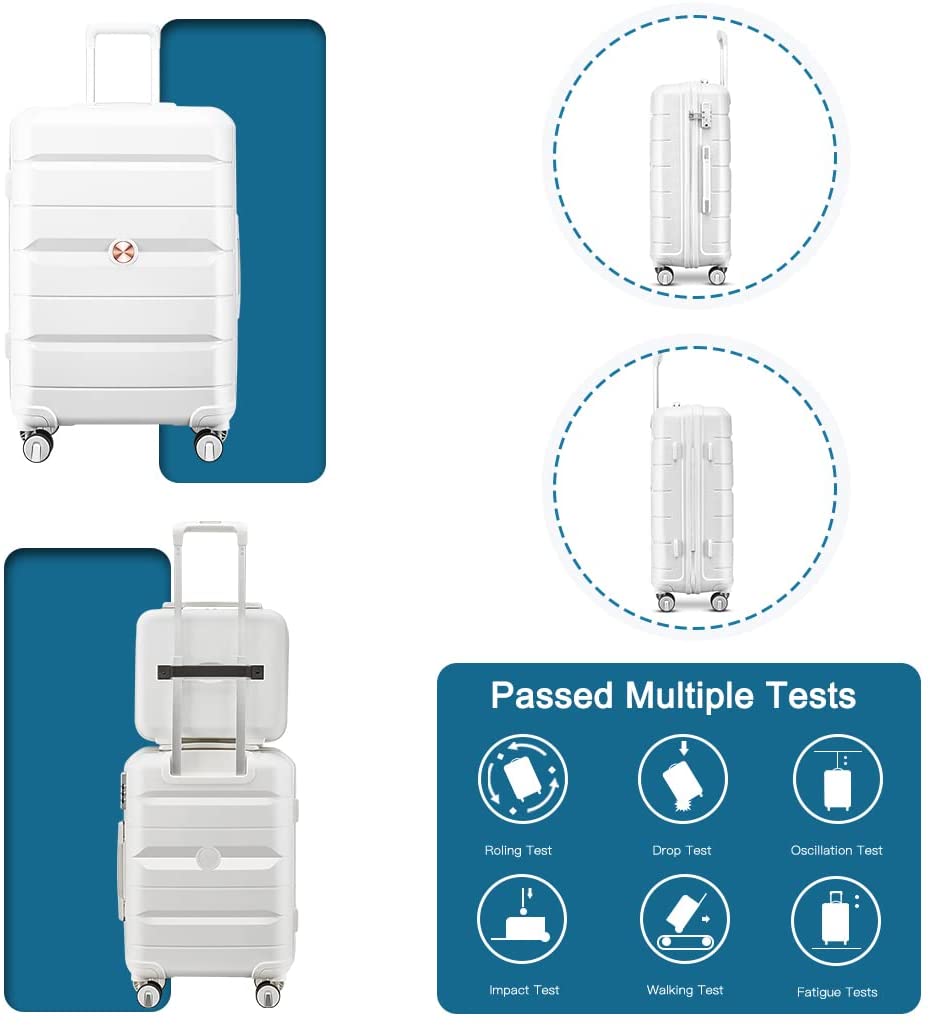 Vali du lịch Sea Choice chất liệu nhựa PP khóa TSA Dây kéo YKK Chống rơi bền đẹp nhiều Size 14+20/24/28'' - Bảo hành 5 năm