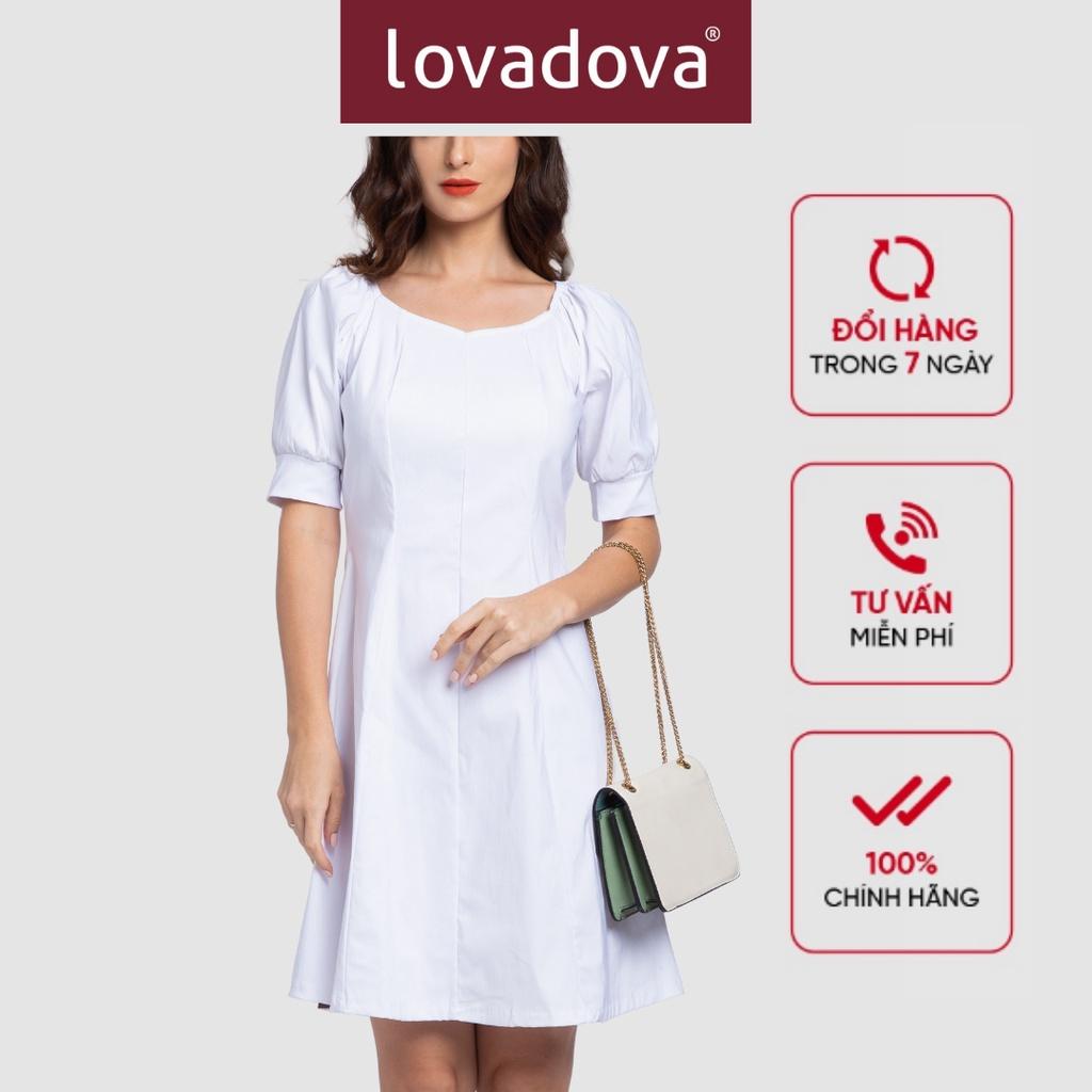 Đầm Trắng Kiểu Nữ - Lovadova 19D02C002