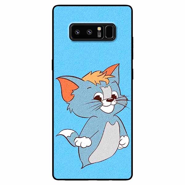 Hình ảnh Ốp lưng dành cho Samsung Note 8 mẫu Thần Mèo Nền Xanh