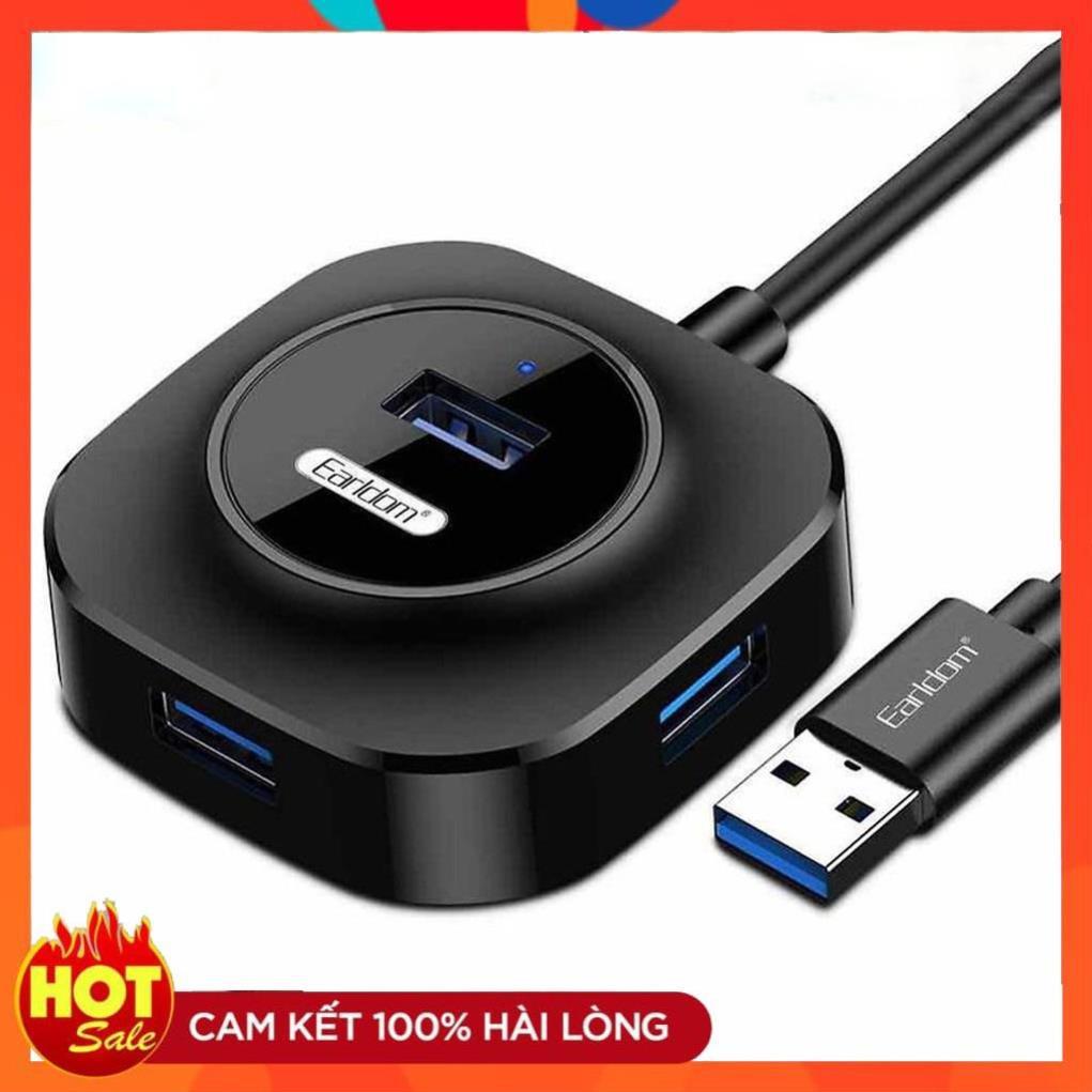 Hub USB 4 cổng Earldom HUB-06 - Bộ chia USB 1 ra 4 - Hàng Chính Hãng