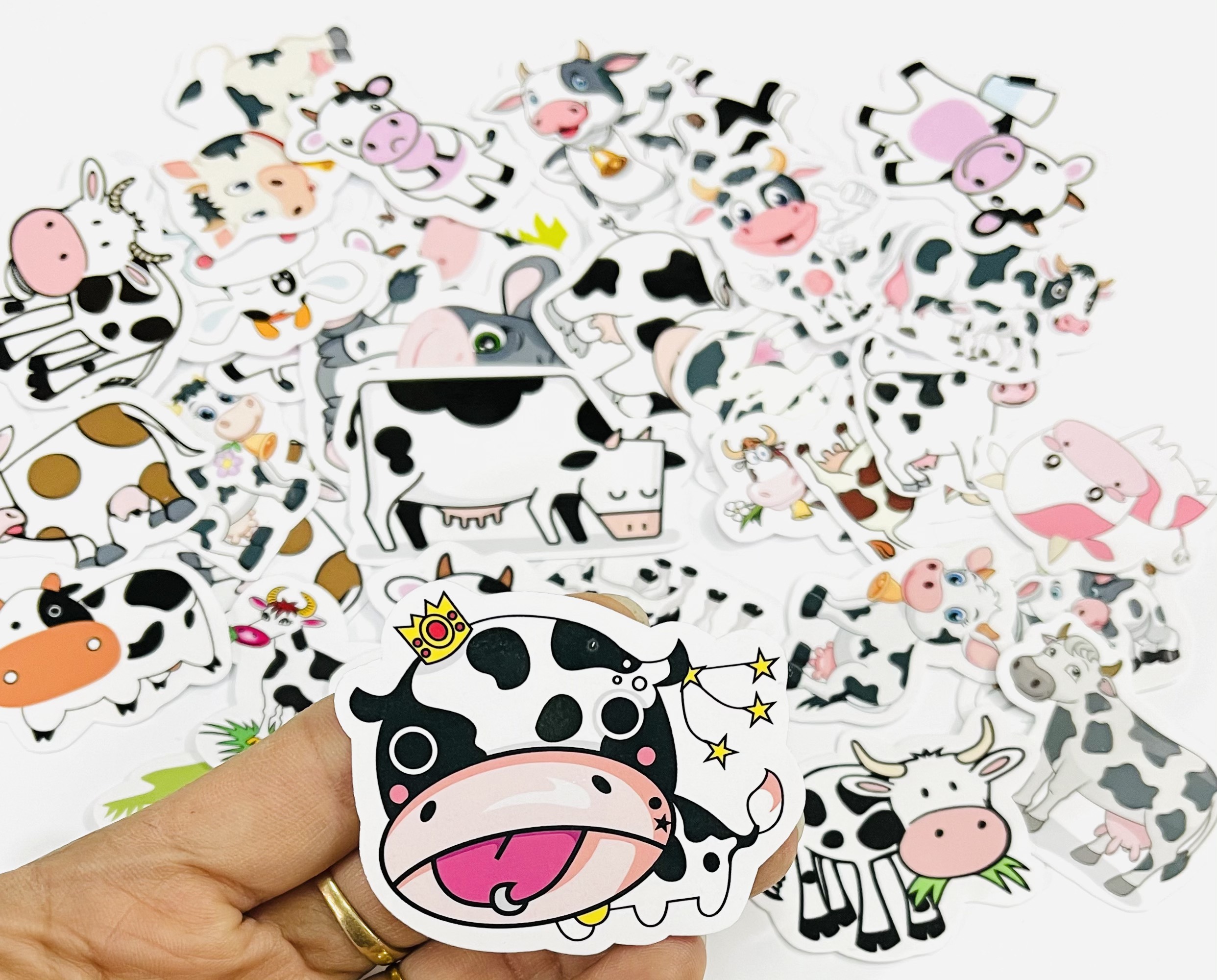 Set 60 Sticker Bò Sữa