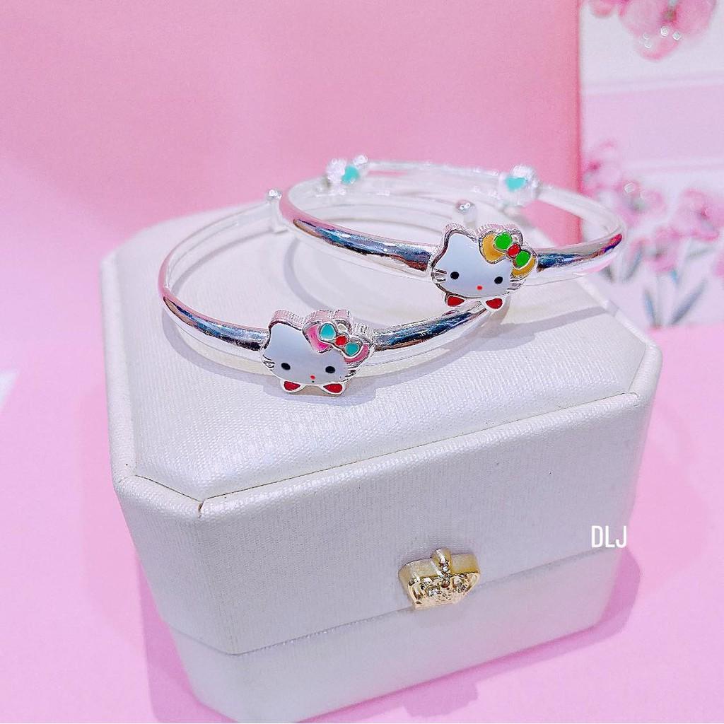 Lắc tay,vòng tay bạc cho bé gái charm màu sắc hình nghộ nghĩnh dễ thương,khoá điều chỉnh size to nhỏ dễ dàng MS170