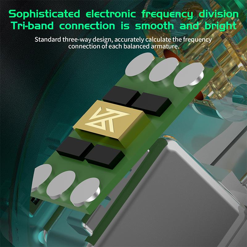 KZ AS16 Pro 16BA Tai nghe có dây Kim loại Phần ứng cân bằng 8BA Tai nghe nhét trong tai Tai nghe nhạc Hifi Bass Tai nghe chơi game thể thao có Mic Màu sắc: Xanh lục không có mic