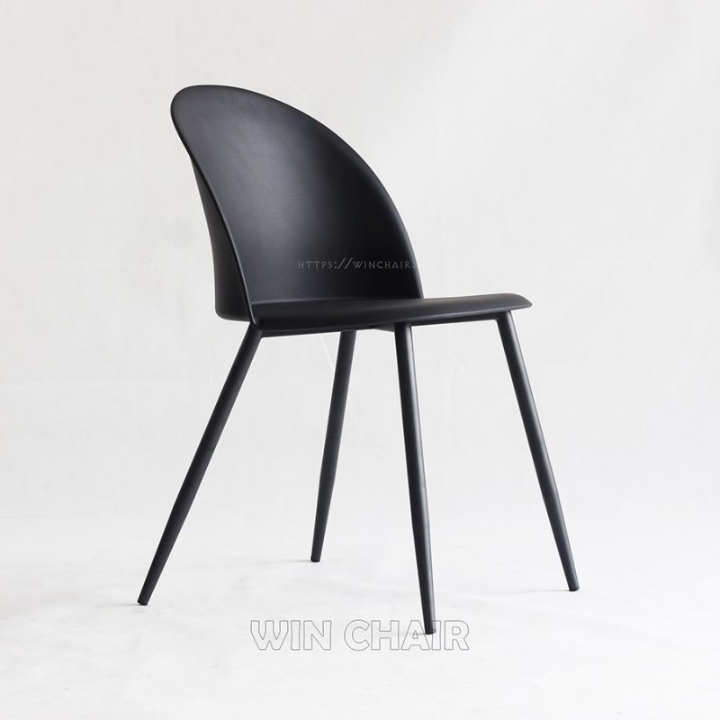 Ghế Nhựa Hiện Đại Pou Chair WC262 - Mặt Nhựa PP Đúc Nguyên Khối - Khung Chân Sắt Sơn Tĩnh Điện