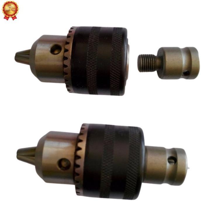 COMBO Bộ Chuyển Đổi Từ Siết Bulong Sang Máy Khoan Đầu 13mm và 10mm