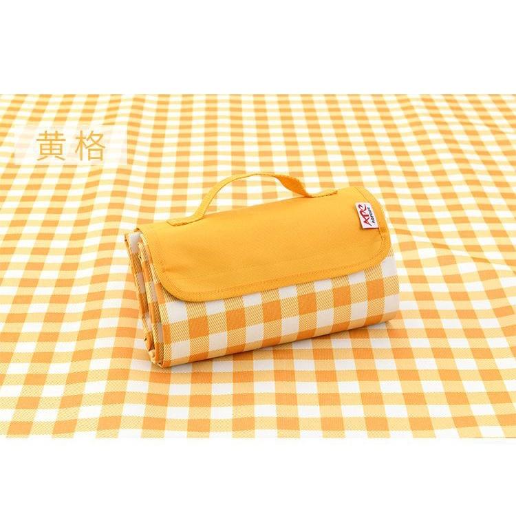 Foldable Picnic Blanket Waterproof Mat Camping Outdoor Beach Festival Rug Mat (145, Blue White) MM