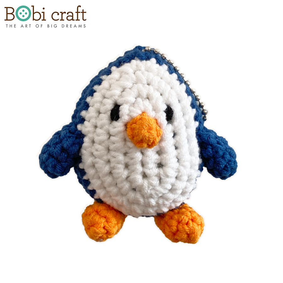 Thú bông len Bobicraft - Chim cánh cụt Pengu - Đồ chơi an toàn Quà tặng bé