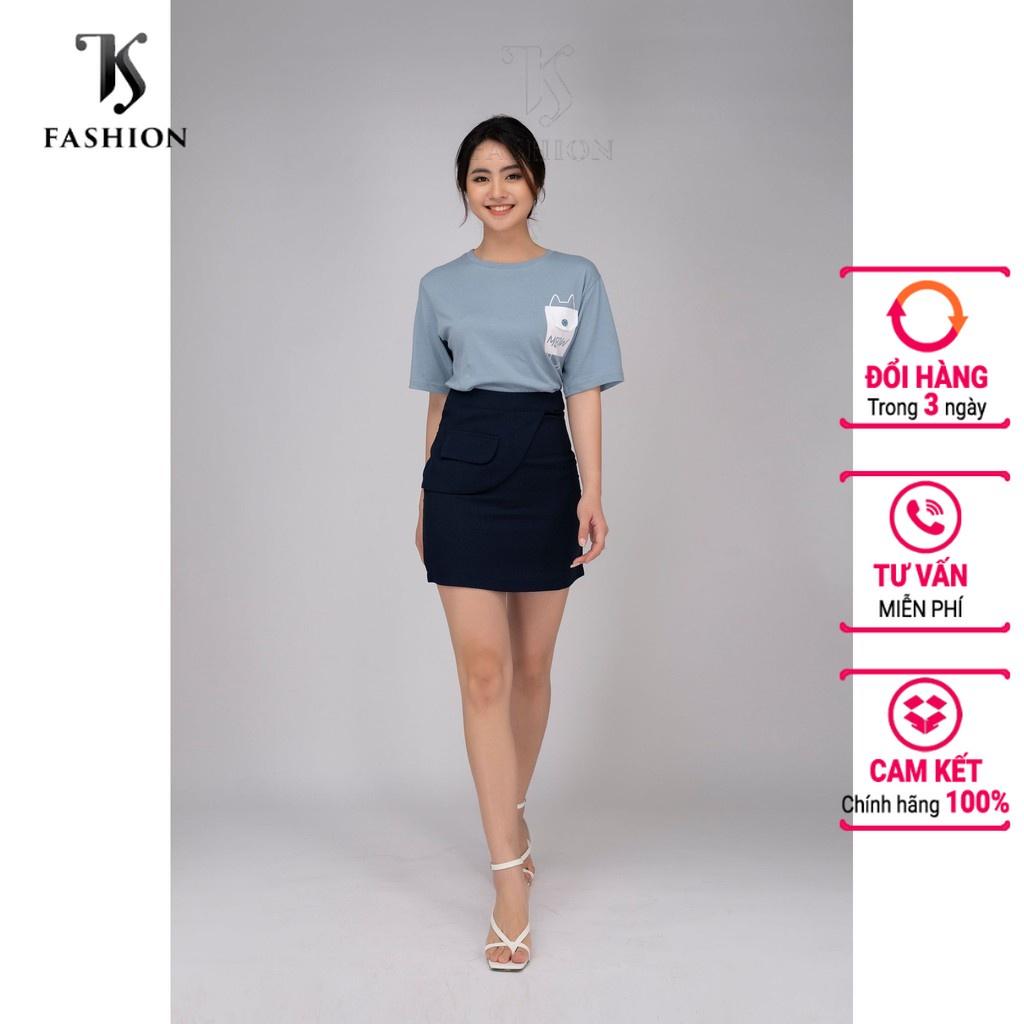 Chân váy công sở, Chân váy Basic cách điệu túi xườn TK FASHION K452-20