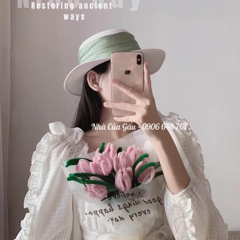 Nón cói vành vừa viền lụa mẫu mới 2022