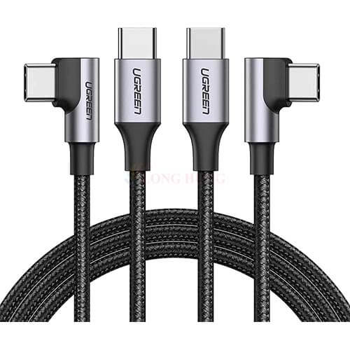 Cáp USB Type-C to Type-C 90 độ Ugreen M/M Cable US255 - Hàng chính hãng