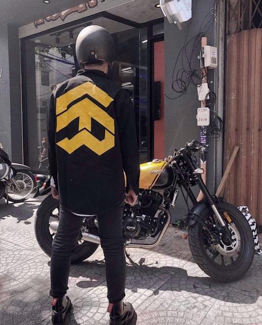 Áo khoác dù nam nữ in kí hiệu