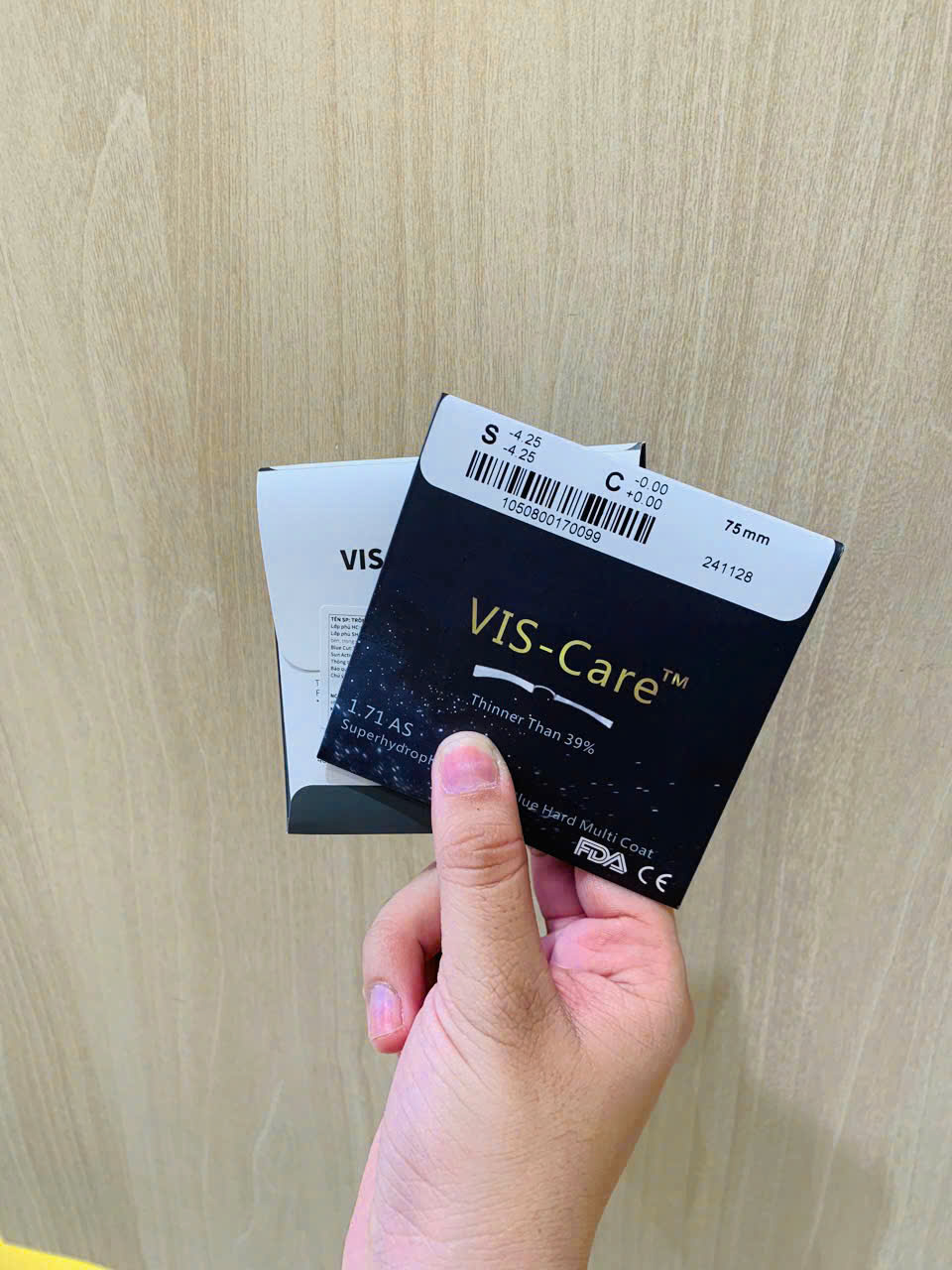 Tròng kính siêu mỏng 1.71 cận/viễn/loạn chống ánh sáng xanh phủ nano thời trang OURESS