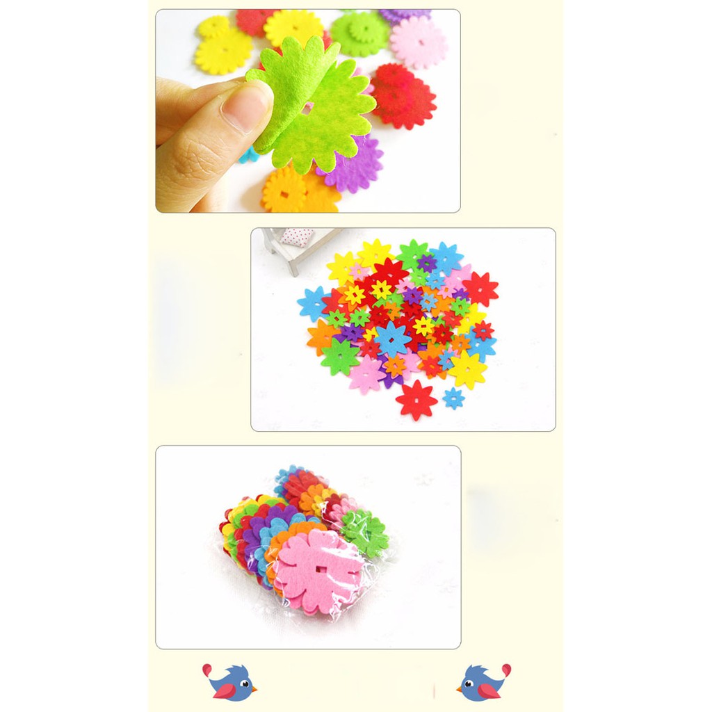 Túi hoa giấy 40 hoa nhiều màu sắc để làm đồ thủ công handmade