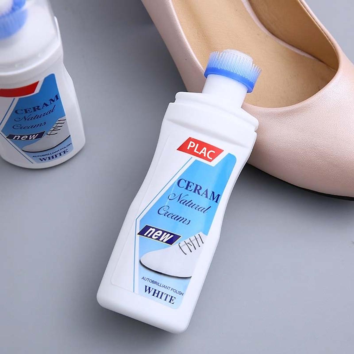 Lọ Nước Lau Giày Túi Xách Plac Chai Cọ Tẩy Trắng Giày Sneaker Đầu Chổi