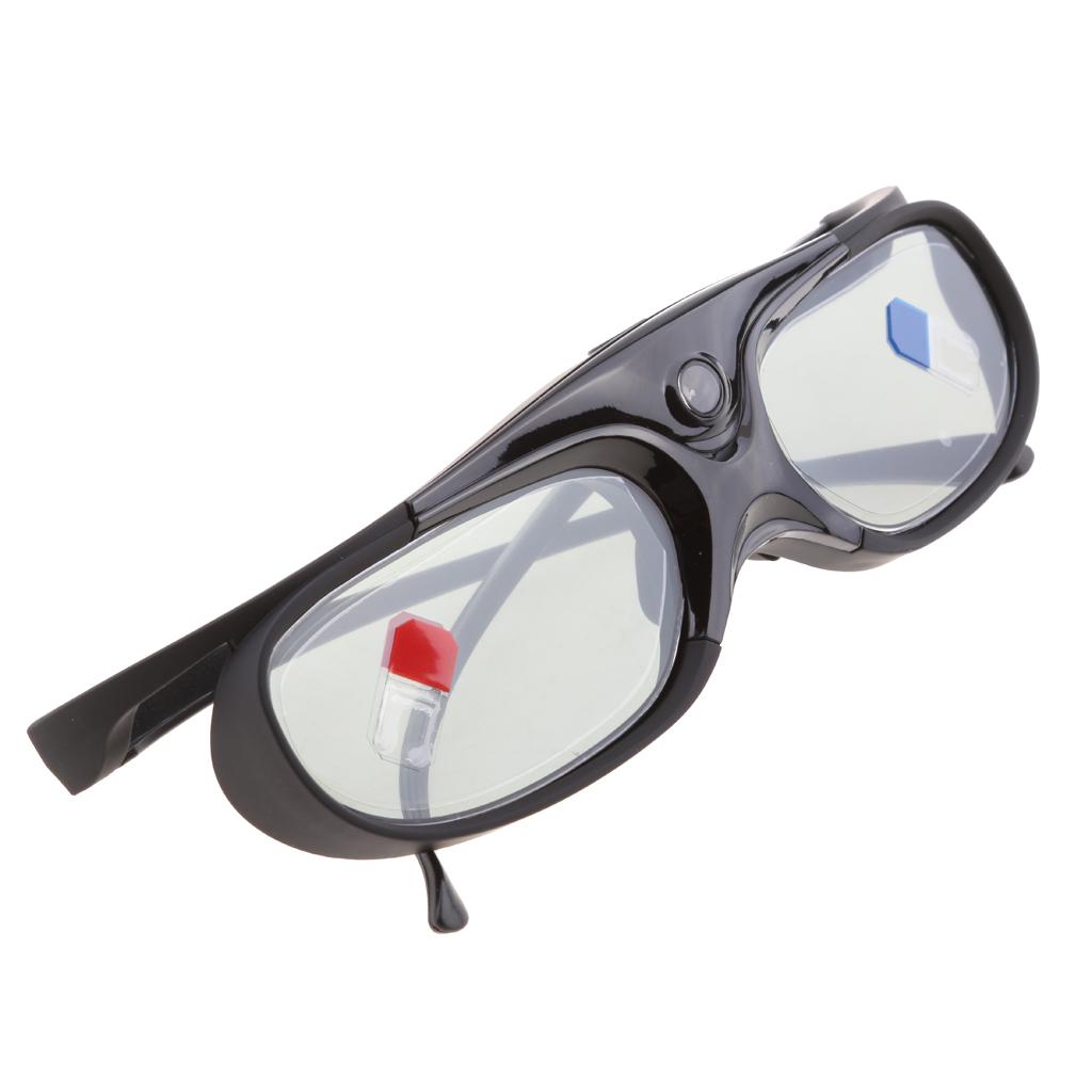 3D Mắt Kính DLP-LINK Máy Chiếu Màn Trập Chủ Động Acer/BenQ/Máy Chiếu Optoma Đen