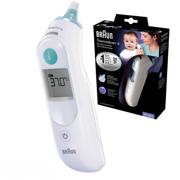 Nhiệt kế điện tử đo tai Braun IRT6575 Hàng Chính Hãng