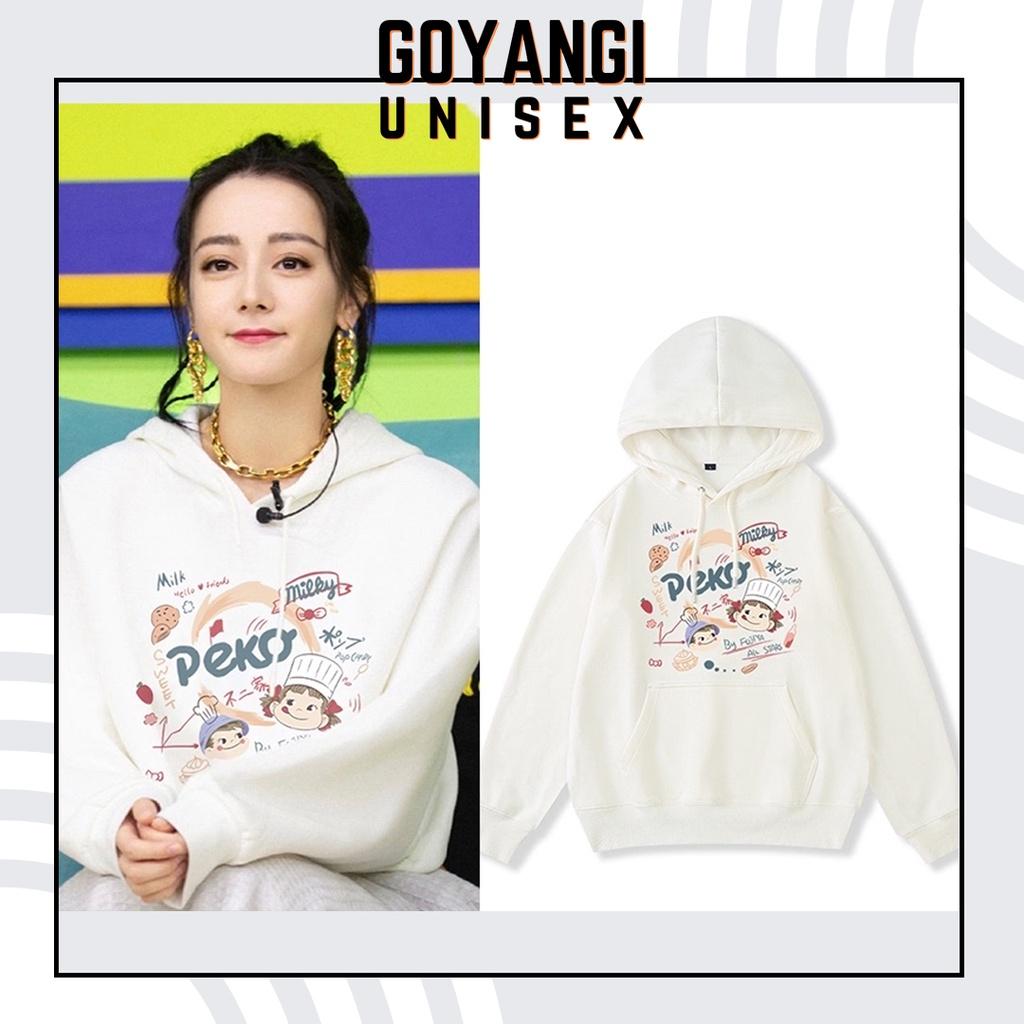 Áo Hoodie GYG Unisex Địch Lệ Nhiệt Ba Form Rộng Oversize Phong Cách Hàn Quốc