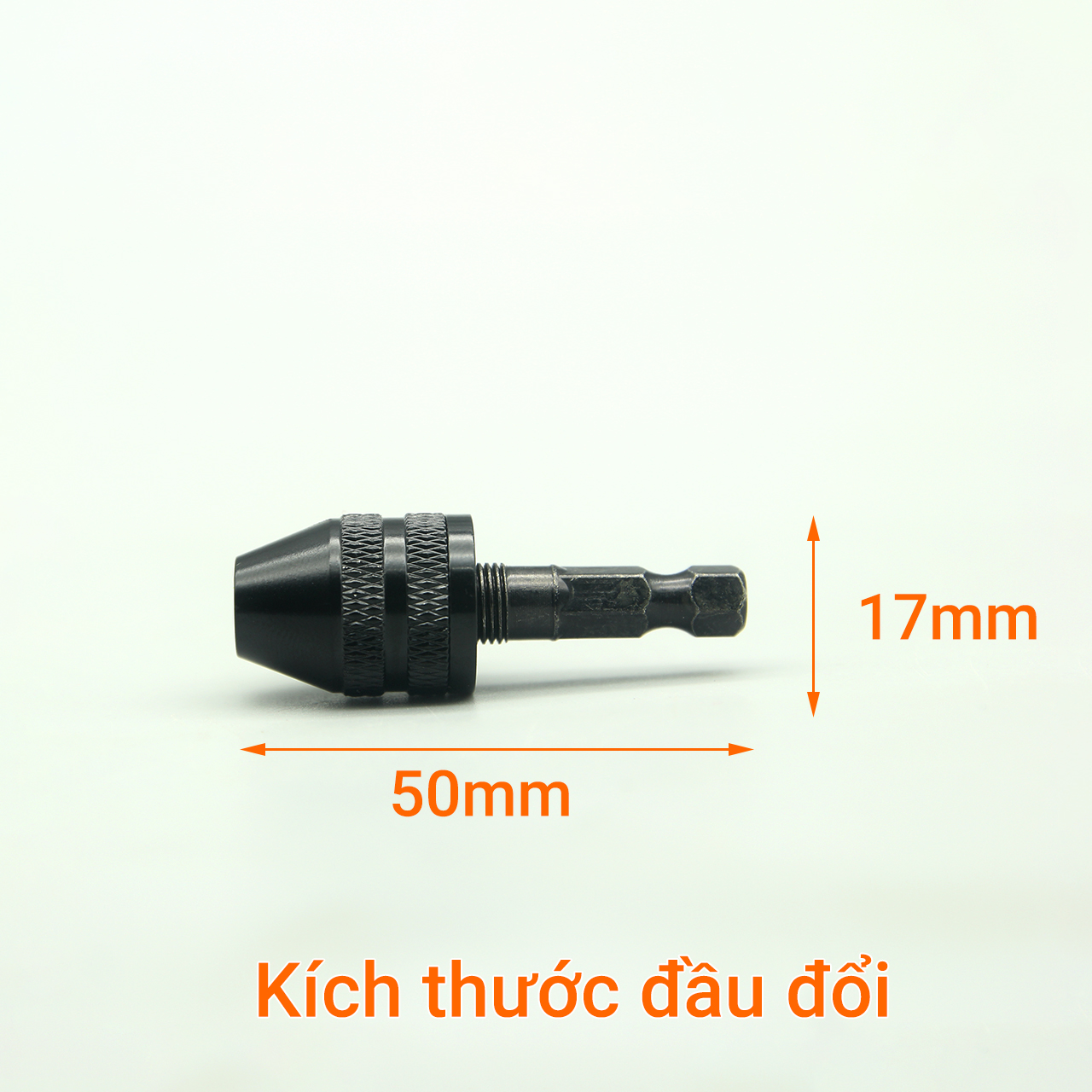 Đầu đổi máy khoan lục sang kẹp 0.3 -3.6mm thép đen