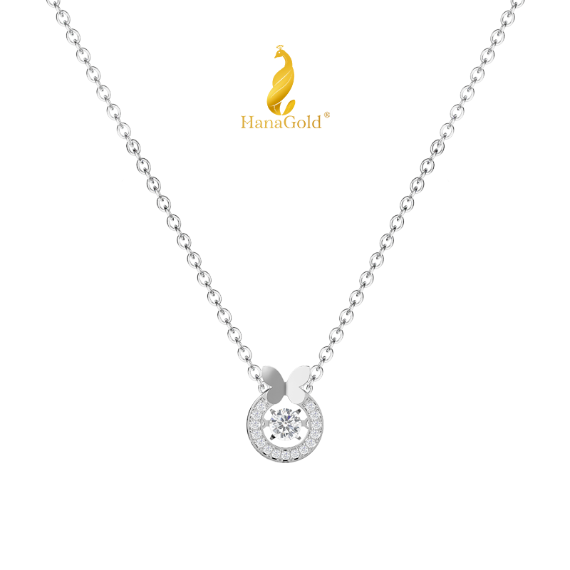 Dây Chuyền Bạc 925 Mặt Đá Butterfly