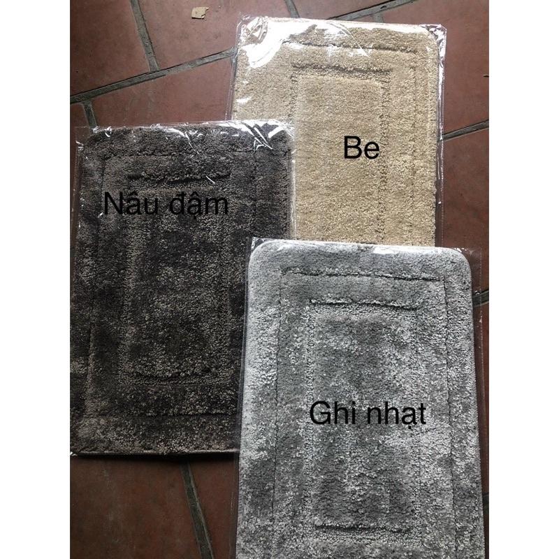 Thảm lau chân, thảm decor siêu thấm hút sợi bông cotton 100% siêu mềm mại - 3 kích thước 40x60/50x70/40x120cm