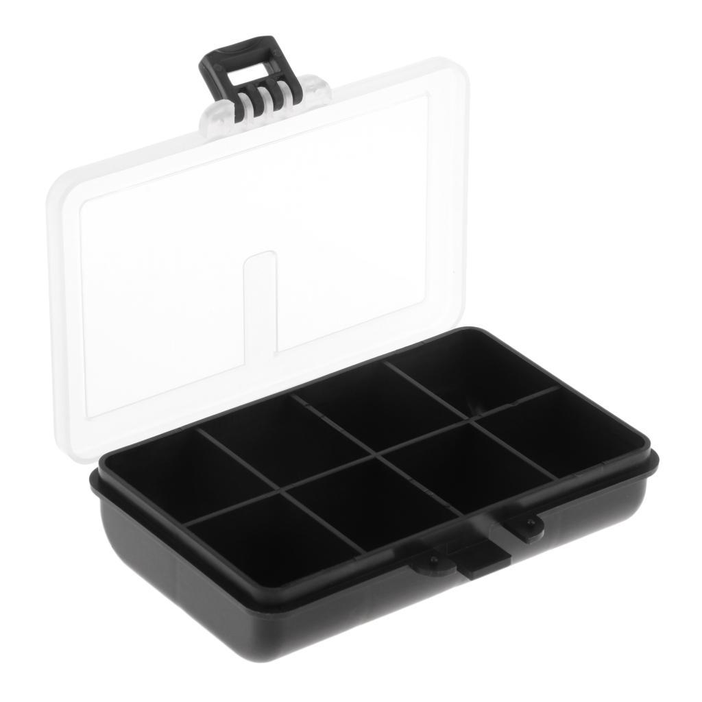 8 Compartment Waterproof Visible Plastic Clear Fishing Lure Bait Hooks Fishing Accessory Storage Box Case