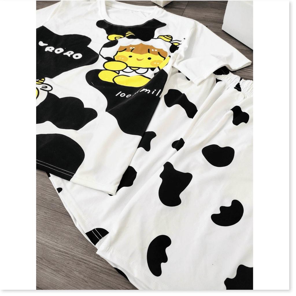 Set bộ mặc cute BÒ SỮA HOT TREND 2021 KME FASHION