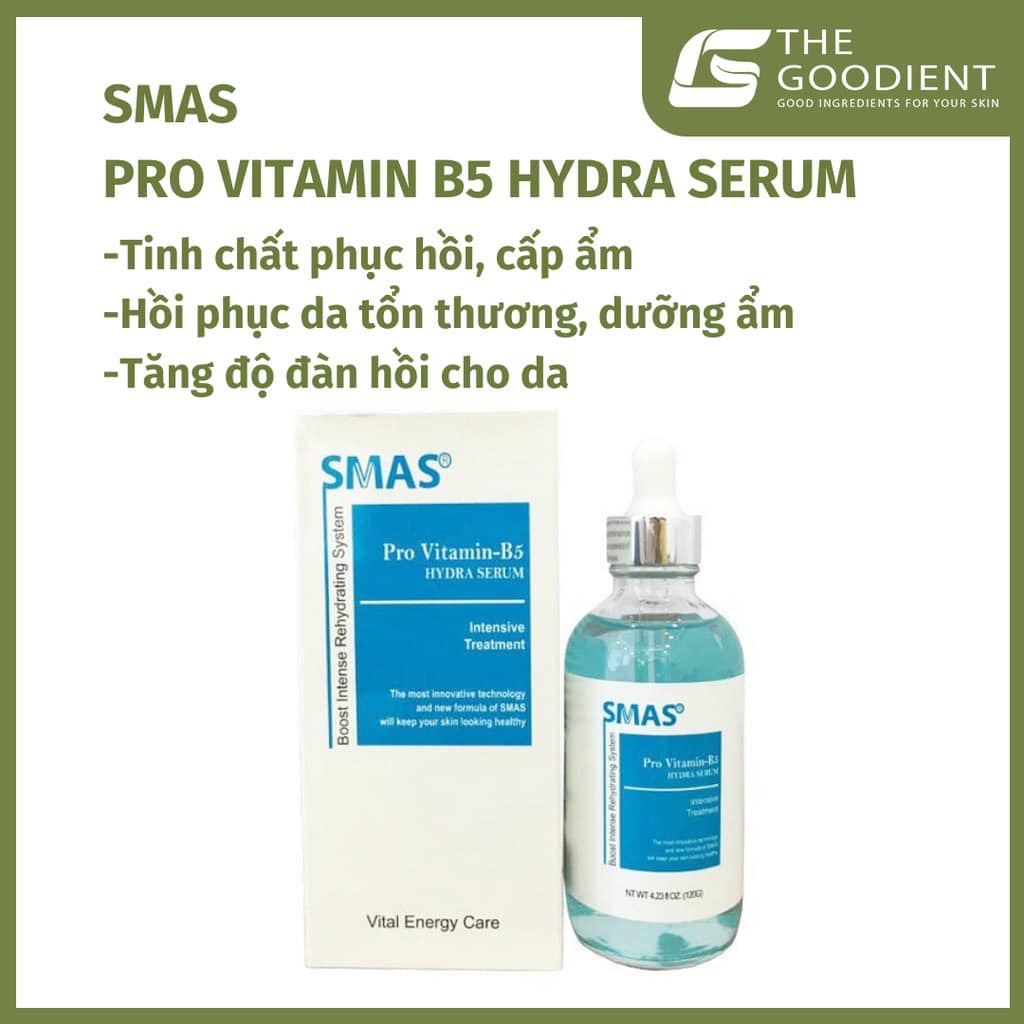 Tinh Chất Cấp Ẩm Hồi Phục Da Smas Pro Vitamin B5 Hydra Serum (120g)