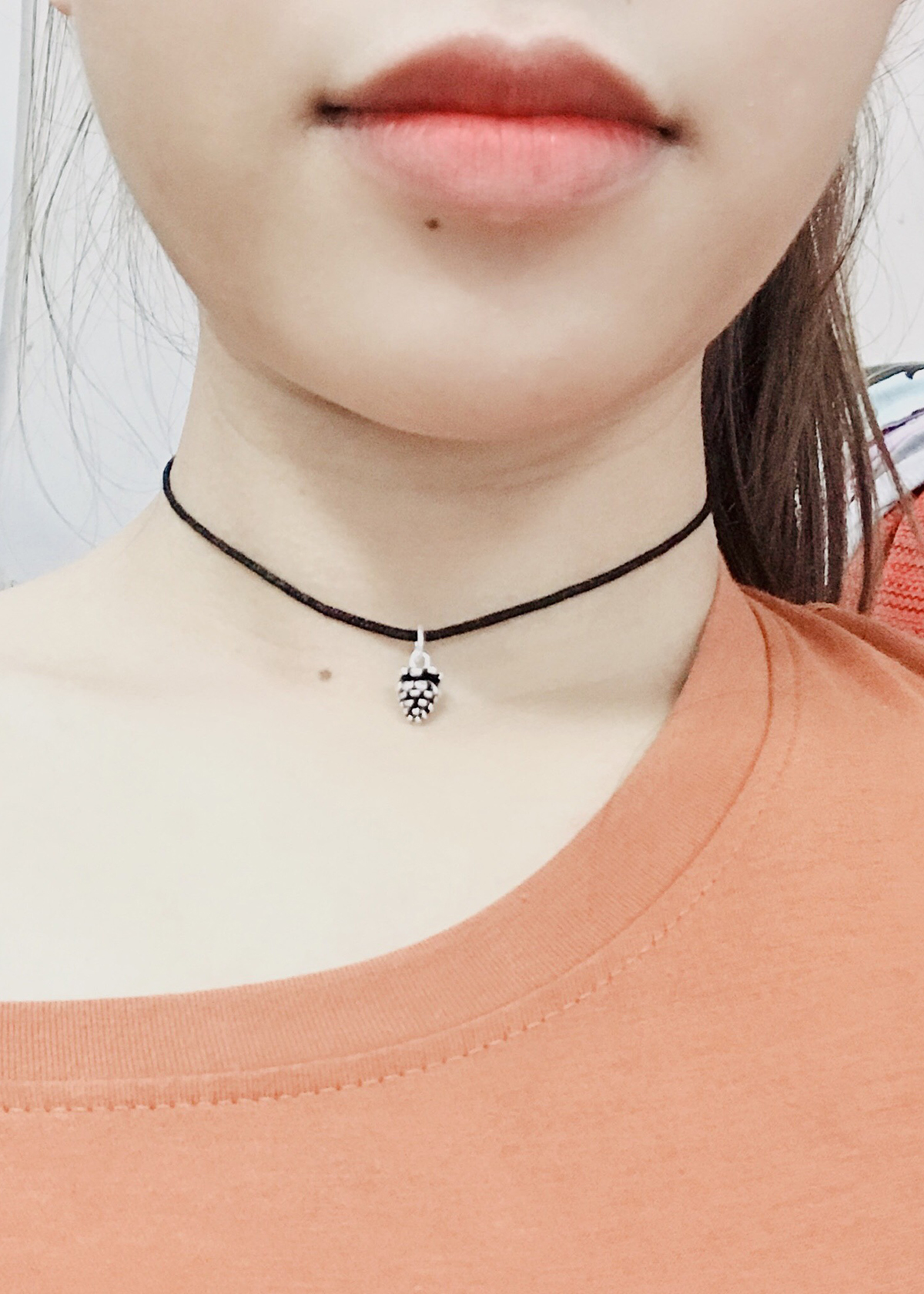 Dây chuyền mặt bạc hình trái thông - Ngọc Quý Gemstones