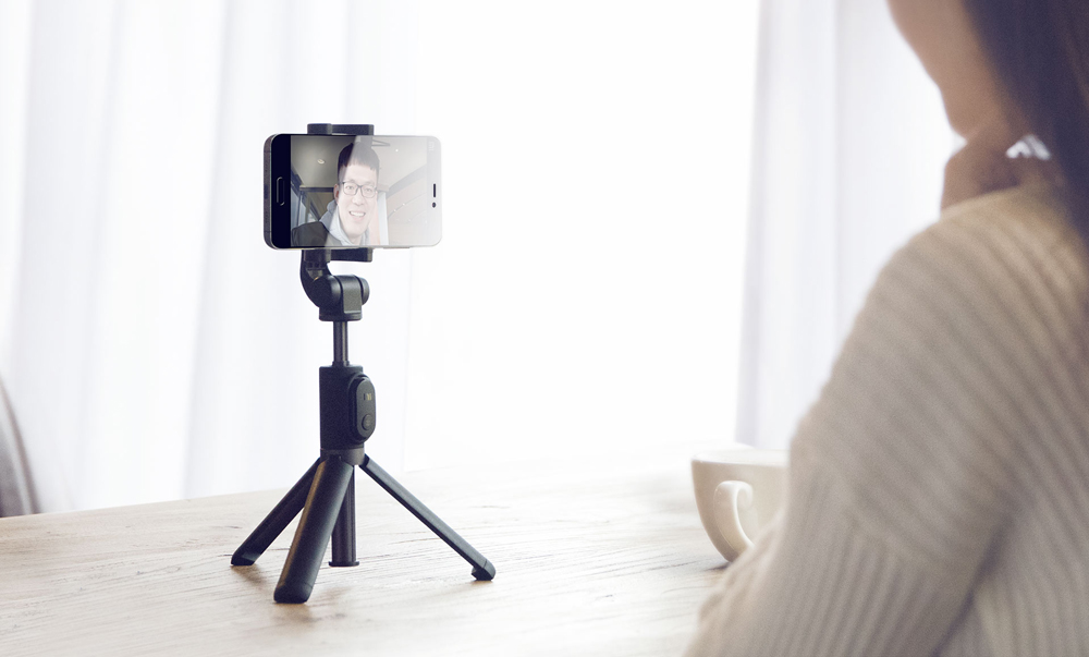 Original Xiaomi Foldable Tripod Monopod Handheld Mini Mi Phone Selfie Stick Bluetooth With Wireless Button Shutter 360 Rotation Foldable Selfie Stick For iOS/Android/Xiaomi