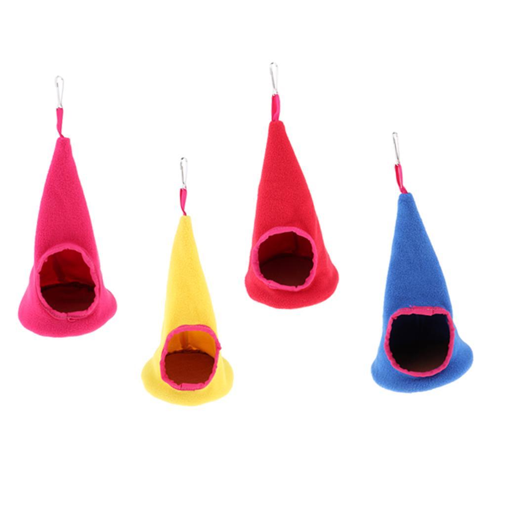 Santa Hat-Shaped Hamster Little Pet Chinchilla Squirrel Swing Hammock Sleeping Bag Hanging Nest