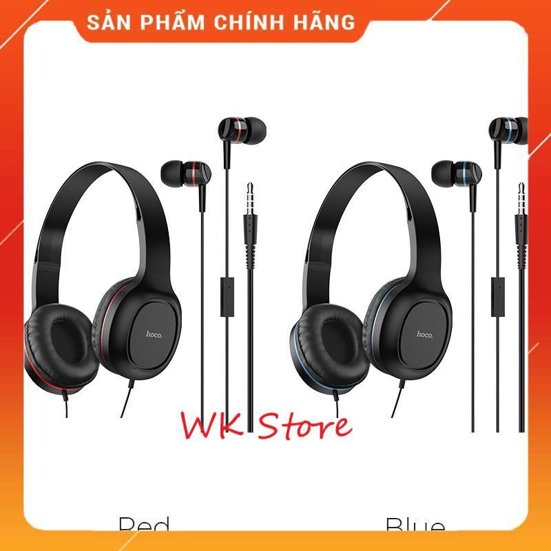 Tai nghe chụp tai cao cấp Hoco W24, kèm dây 3.5 mm (hàng chính hãng)