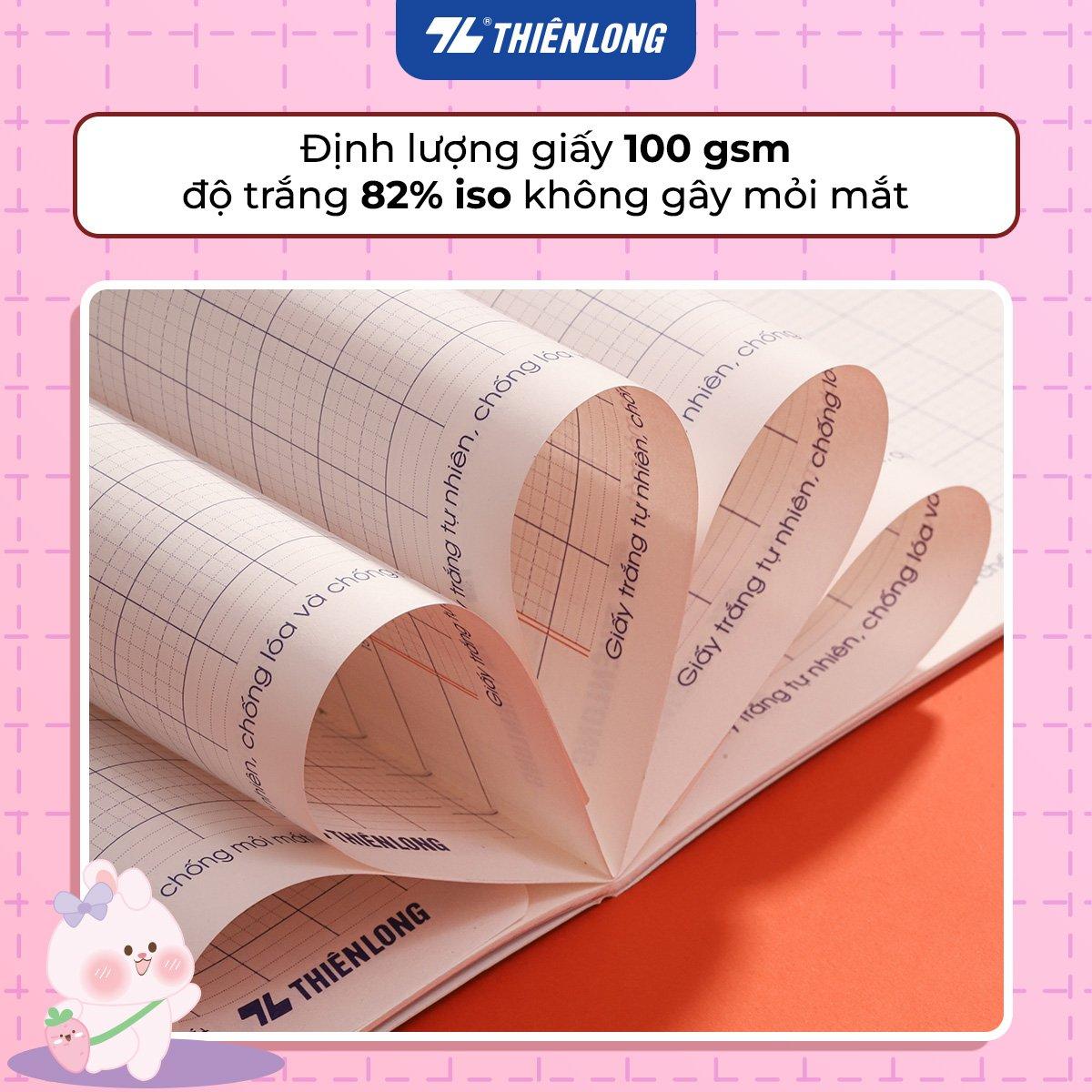 Combo 10 Tập học sinh 48 trang 5 ô ly vuông 2.5mm chấm kẻ 2/3 100gsm NB-116 Thiên Long - Mẫu ngẫu nhiên